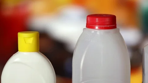 PET or Plastic Bottle, shallow depth of field. Видео 122449398
