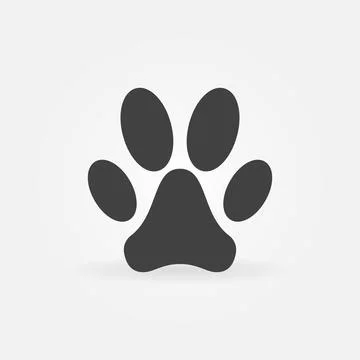 Pet Paw Foot Mark vector concept icon or sign イラスト素材
