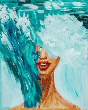 Pet Python hugs woman. Stock Illustration