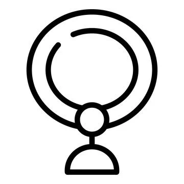 Pet ring icon outline vector. Dog store Stock-Illustration