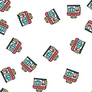 Pet shop building vector seamless pattern Ilustración de archivo
