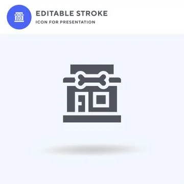 Pet Shop icon vector, filled flat sign, solid pictogram isolated on white, logo Stock Illustration