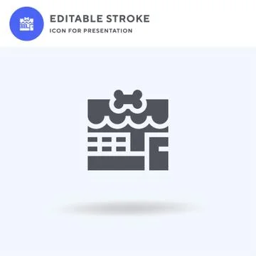 Pet Shop icon vector, filled flat sign, solid pictogram isolated on white, logo Stock Illustration