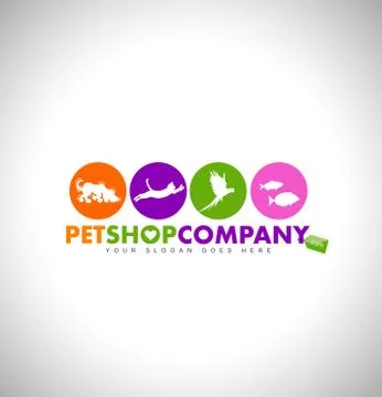 Pet Shop Logo Stock Illustration