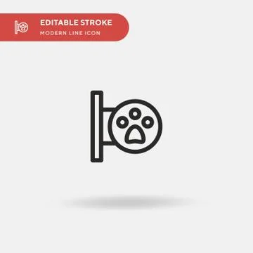 Pet Shop Simple vector icon. Illustration symbol design template for web mobi Stock Illustration
