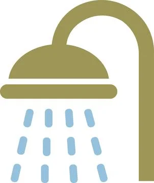 Pet shower head bath cleaning icon Stock Illustration