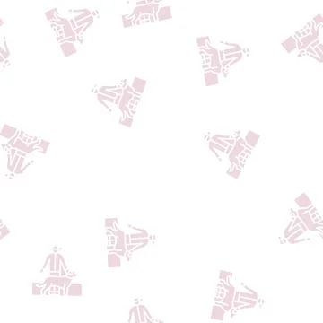 Pet sitter glyph seamless pattern 스톡 일러스트