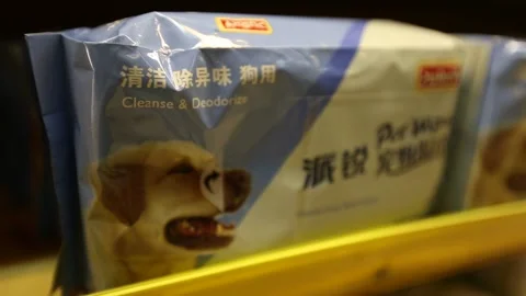 Pet Store in Beijing Stock Footage 203186987
