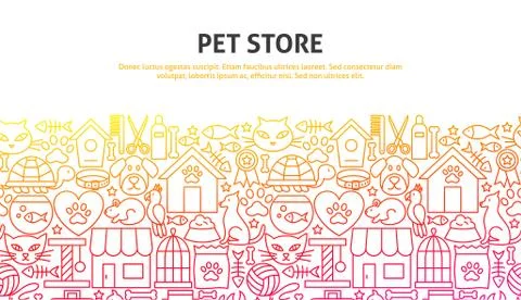 Pet Store Concept Stock Illustration