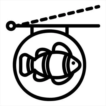 Pet store line icon vector illustration isolated on white background Stock Illustration