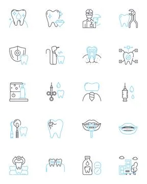 Pet store linear icons set. Companion, Adorable, Leash, Snacks, Playtime Stock Illustration