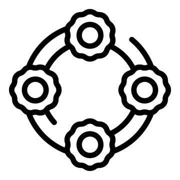 Pet toy icon outline vector. Dog shop Stock-Illustration