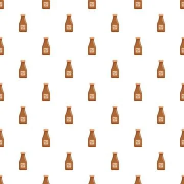 Pet vitamin bottles seamless pattern for animal wellness イラスト素材