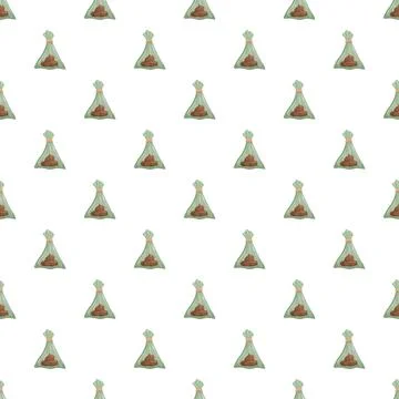 Pet waste bags seamless pattern for hygiene concept Stock Illustration
