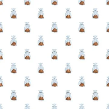 Pet waste bags seamless pattern for hygiene Stock Illustration