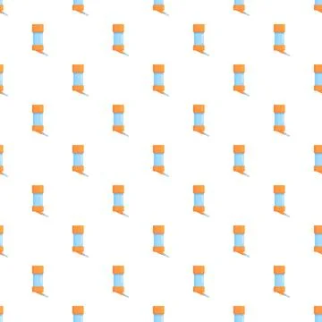 Pet water feeder bottles creating repetitive pattern Stock Illustration