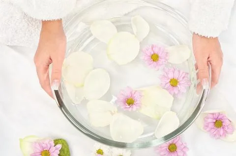 Petal bath Stock Photos
