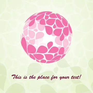 Petal Globe Design Vector Stock Illustration