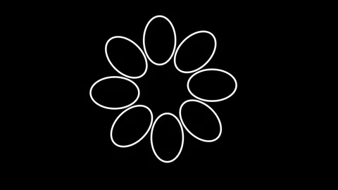 Petal Spin Loop 库存影片 331706266