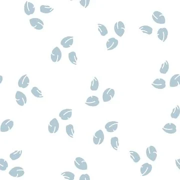 Petal spring glyph seamless pattern Illustrazione stock