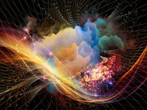 Petals of Abstract Visualization Stock Illustration