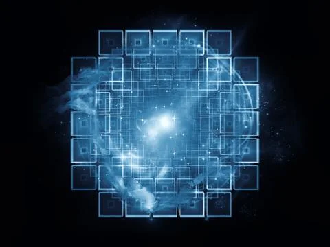 Petals of Abstract Visualization Stock Illustration
