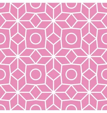 Petals and Flowers Seamless Pattern Stock Illustration