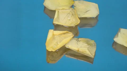 Petals falling in the water Stock Footage 292116649