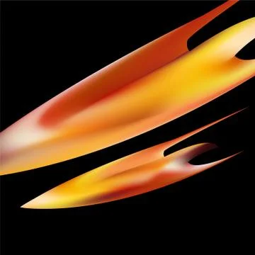 Petals of Fire flaming Illustrazione stock