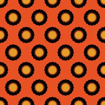 Petals floral design seamless pattern vector background Stock Illustration