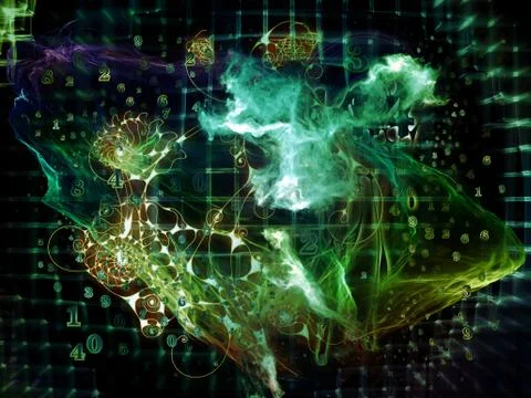 Petals of Math Visualization Stock Illustration