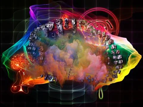Petals of Math Visualization Stock Illustration