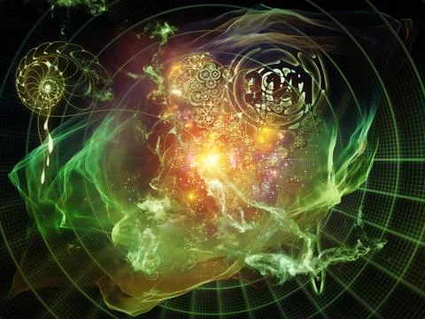 Petals of Math Visualization Stock Illustration