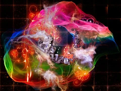 Petals of Math Visualization Stock Illustration