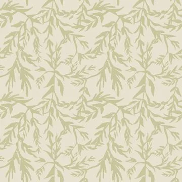 Petals pattern. Seamless leaf texture. Branches  background. Vector 스톡 일러스트