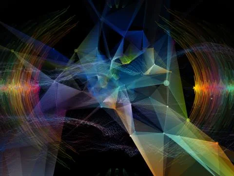 Petals of Virtual World Illustrazione stock