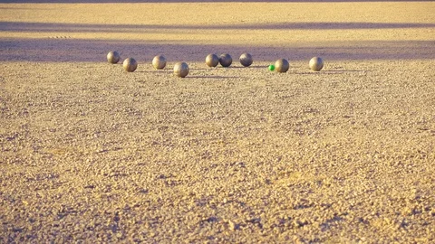 Petanque - hard crash Stock Footage 110913562