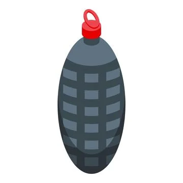 Petard festive icon isometric vector. Explosion shape Illustrazione stock