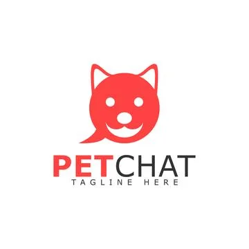 Petchat logo Stock Illustration