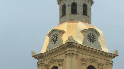 Peter and Paul Cathedral in St. St. Petersburg, Russia. Timelapse, zoom out. Stock Footage 11741596