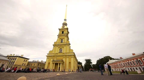 Peter and Paul Cathedral in St Petersburg Russia Stock Footage 36292224