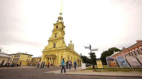 Peter and Paul Cathedral St Petersburg Russia Stock Footage 36292251