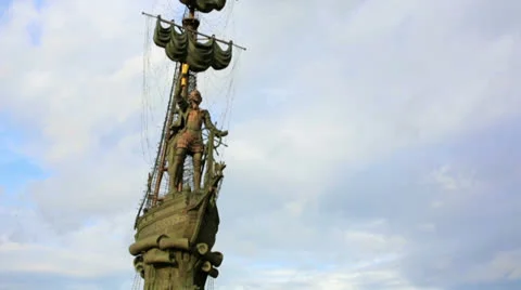 Peter the Great Statue, moscow Stock Footage 32423811