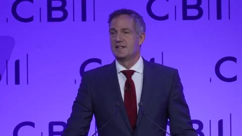 Peter Kyle promises measures to slash red tape for firms in the hope of boostin Stock Footage 321683521