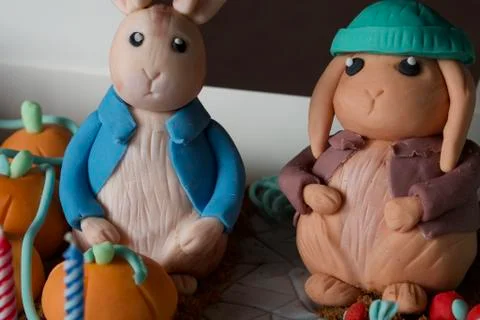 Peter Rabbit Cake Stock Photos