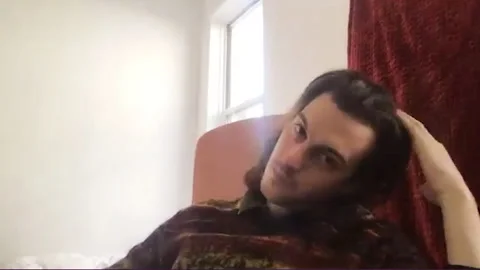 Peter Vack is interviewed for challenges while making movie 'PVT Chat' - 2021 Stock Footage 154335801