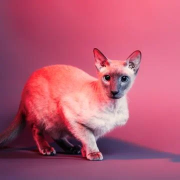 Peterbald cat Stock Photos