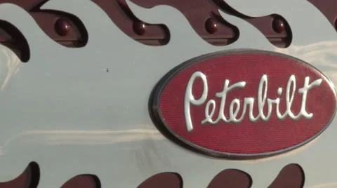 Peterbilt Logo Stock Footage 35601234