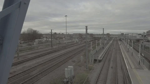 Peterborough Train Station TL Stockbeeldmateriaal 93579393