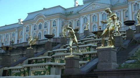 Peterhof Grand Palace Video stock 56375786
